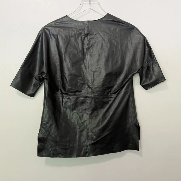 J BRAND V-neck 100% Leather Top‎ - Picture 2 of 6